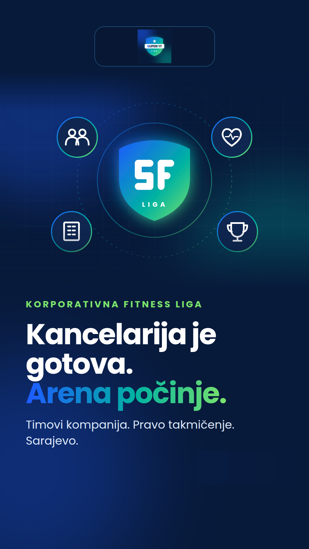 SuperFit Liga story - arena počinje