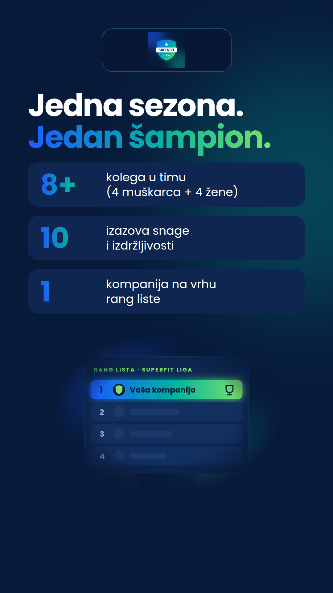 SuperFit Liga story - jedna sezona jedan šampion